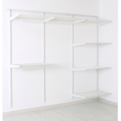 DIY metal closet wire shelving custom home organization