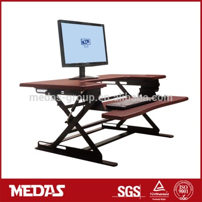 MEDAS Scissor Structure Office MDF Desktop Sit Stand Computer Desk