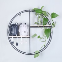 2020 popular decorative decor iron round racks, display shelf